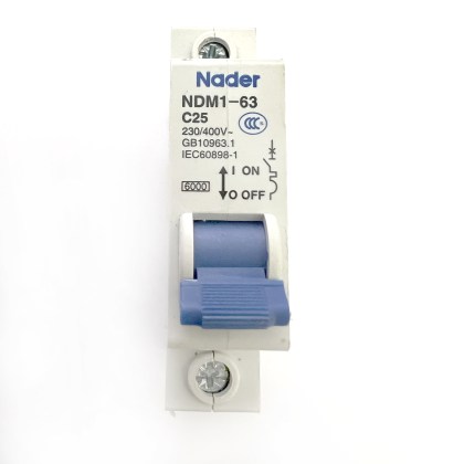 Nader NDM1-63 C25 25A 25 Amp MCB Circuit Breaker Type C